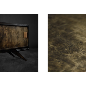 Mid-Century Scandinavian Modern Birch Sideboard with a Futuristic Base, 1960s