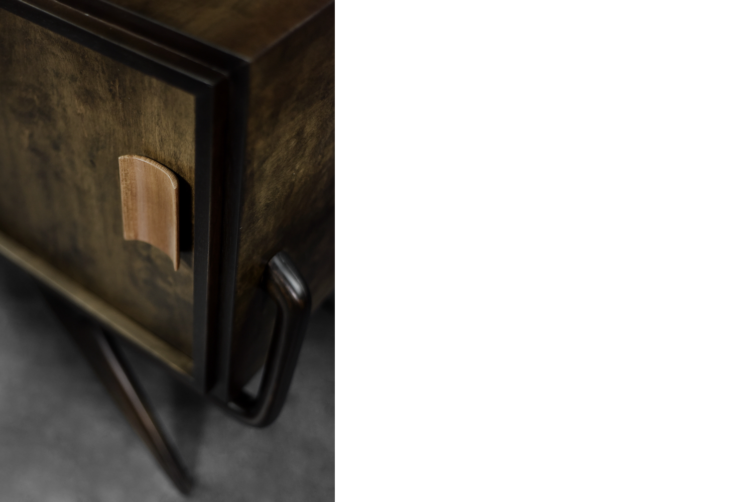 Mid-Century Scandinavian Modern Birch Sideboard with a Futuristic Base, 1960s