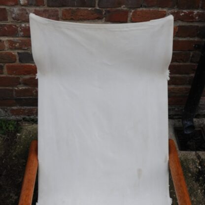 Mid Century White Canvas Ny Chairs By Takeshi Nii, Japan, 1950s, Set Of 2 - Image 8