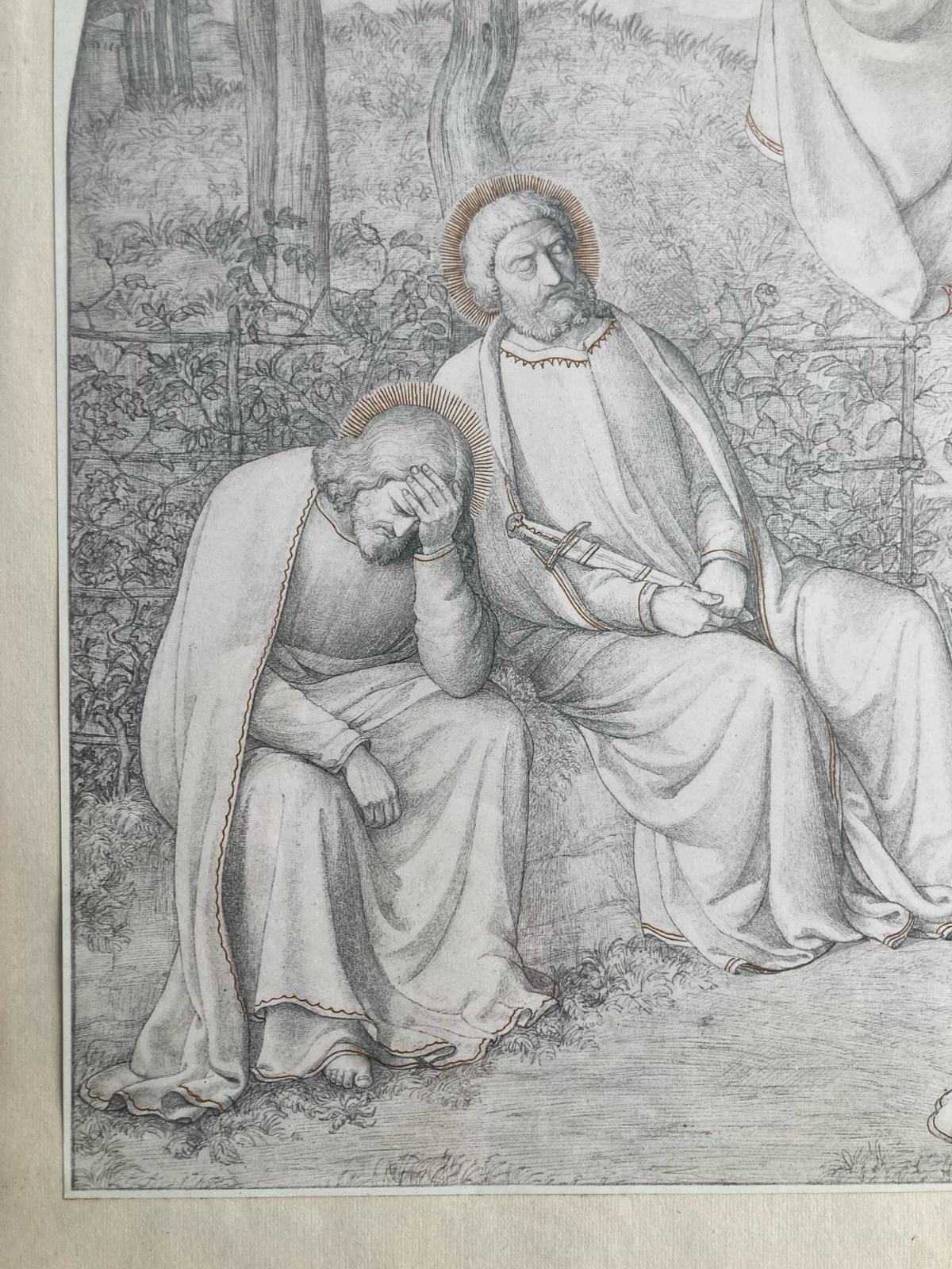 Eduard Von Steinle Pencil Drawing 