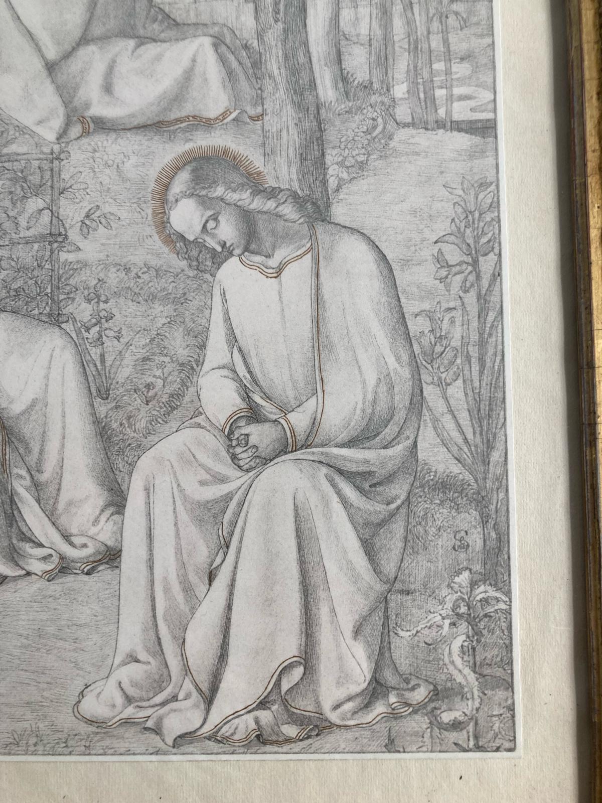 Eduard Von Steinle Pencil Drawing 