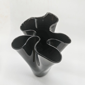 Vintage Big Jacketed Fazzoletto Vase in Murano Glass - 1960s