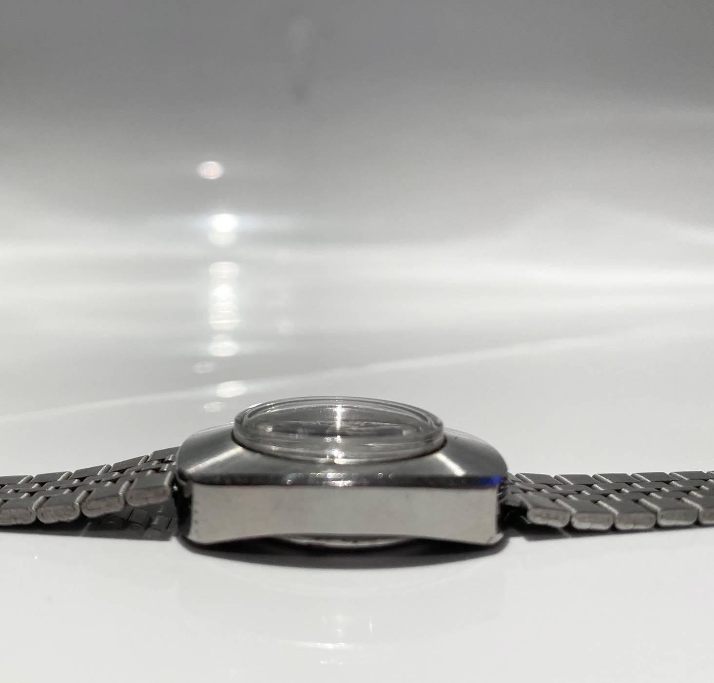 1970s Longines Record Automatic Steel Watch