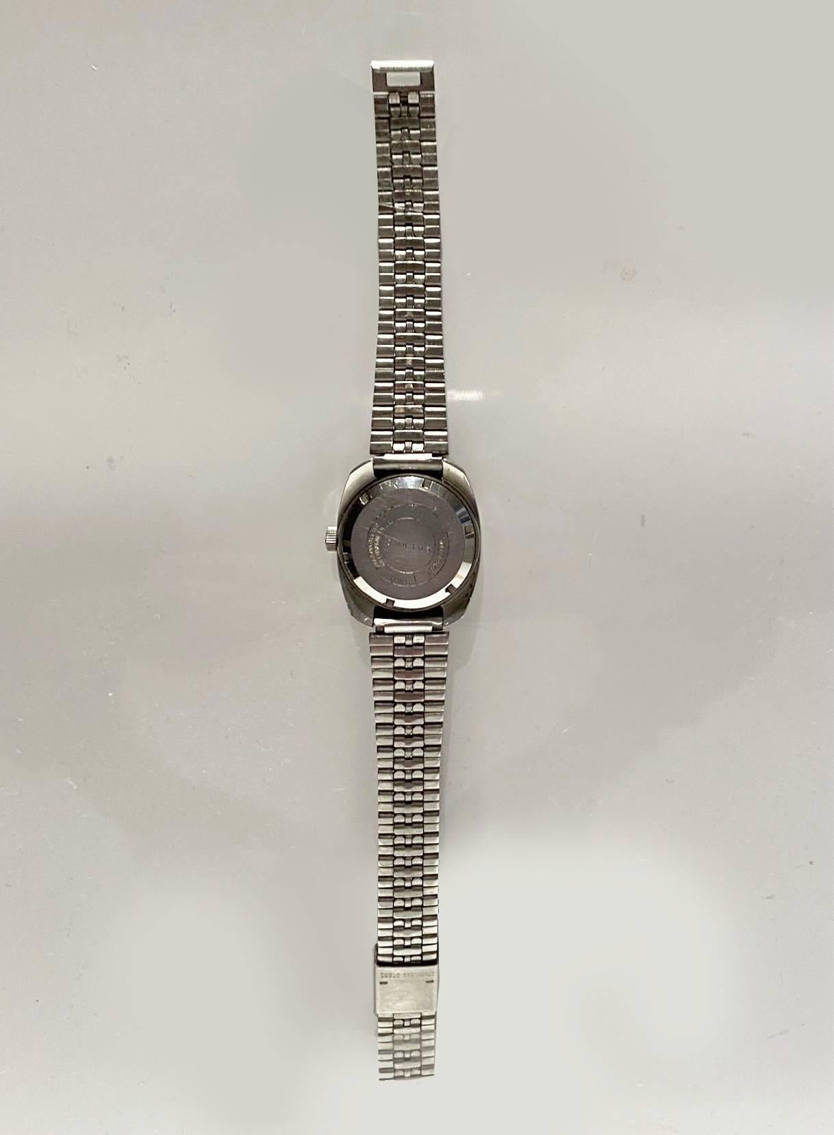 1970s Longines Record Automatic Steel Watch