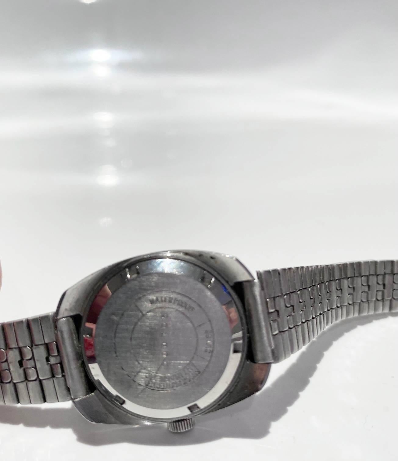 1970s Longines Record Automatic Steel Watch