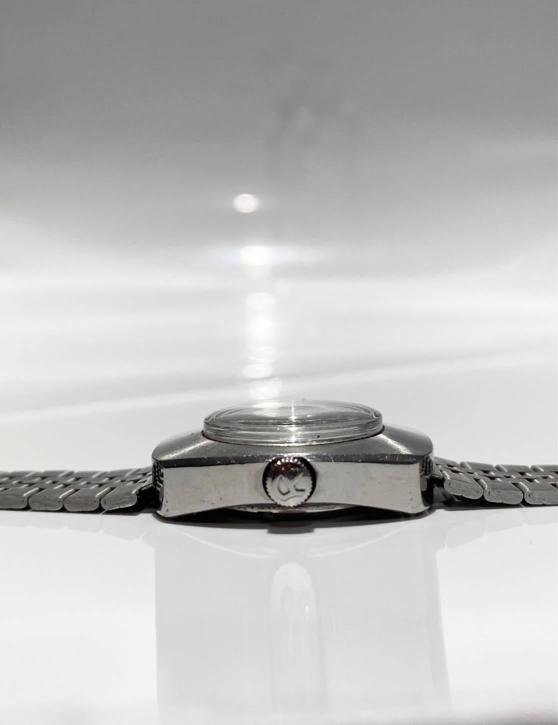 1970s Longines Record Automatic Steel Watch