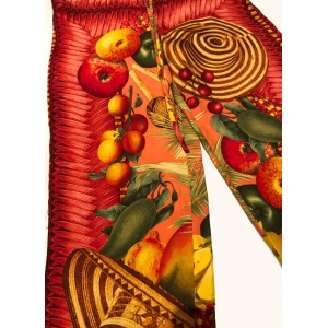 1990s Gucci by Tom Ford Exotic Print Pin Bloomer Silk Trousers