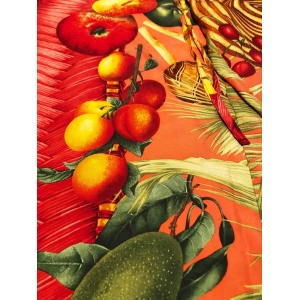 1990s Gucci by Tom Ford Exotic Print Pin Bloomer Silk Trousers