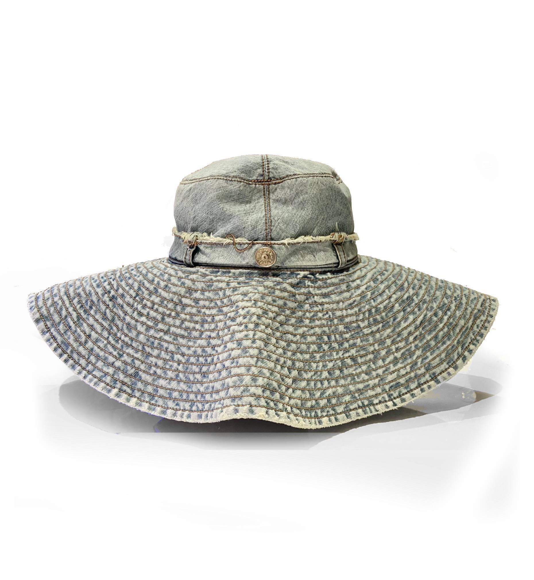 2000s Christian Dior Denim Sun Hat