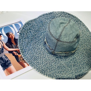 2000s Christian Dior Denim Sun Hat