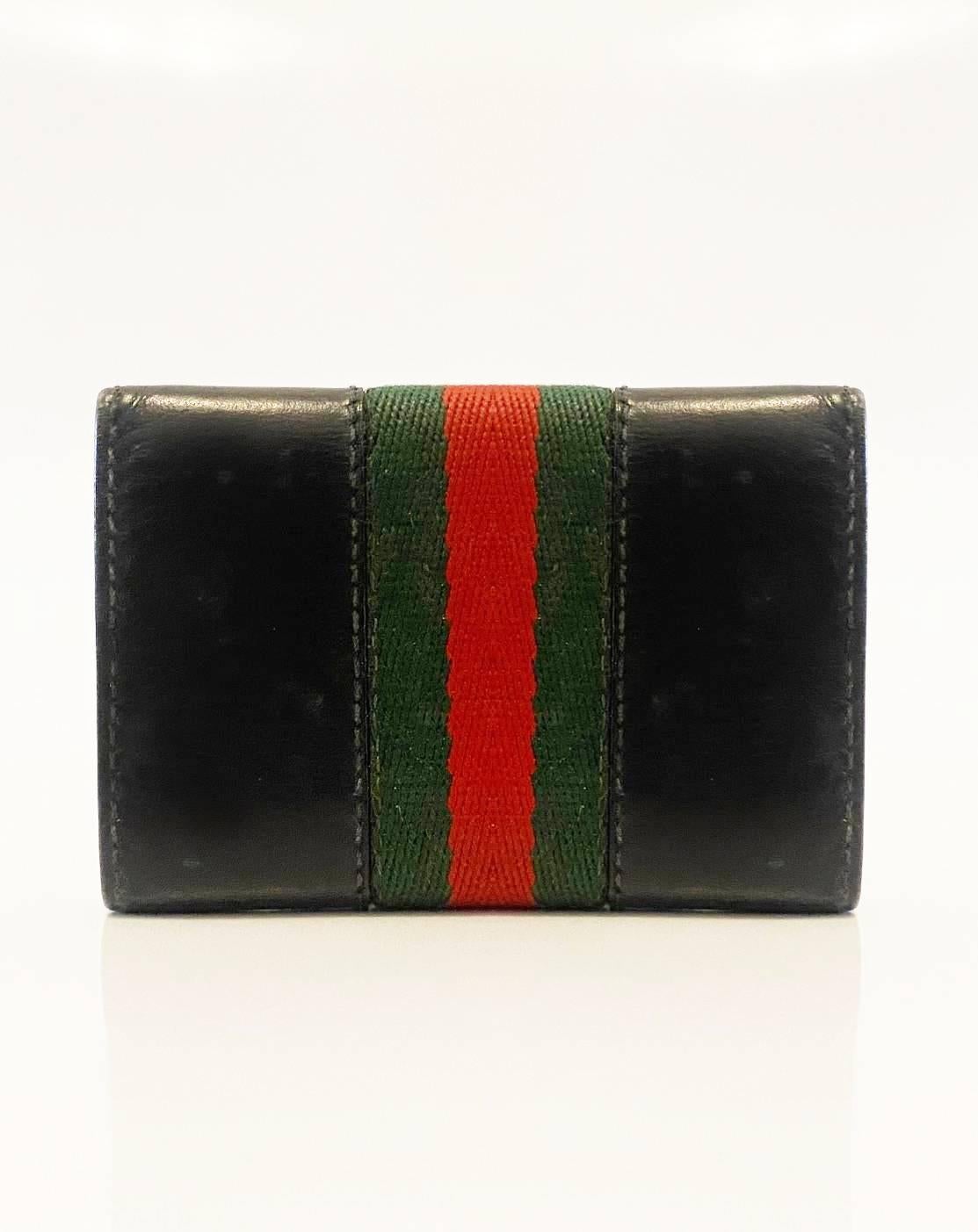 1980s Gucci Sherry Leather Key Holder