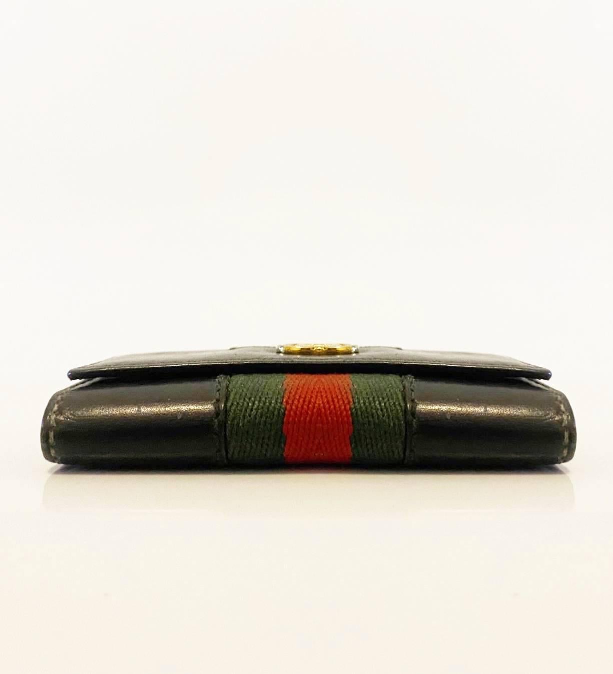 1980s Gucci Sherry Leather Key Holder