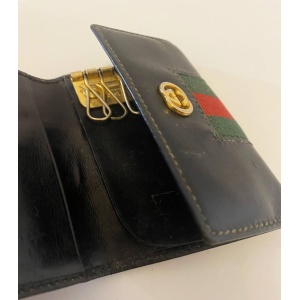 1980s Gucci Sherry Leather Key Holder