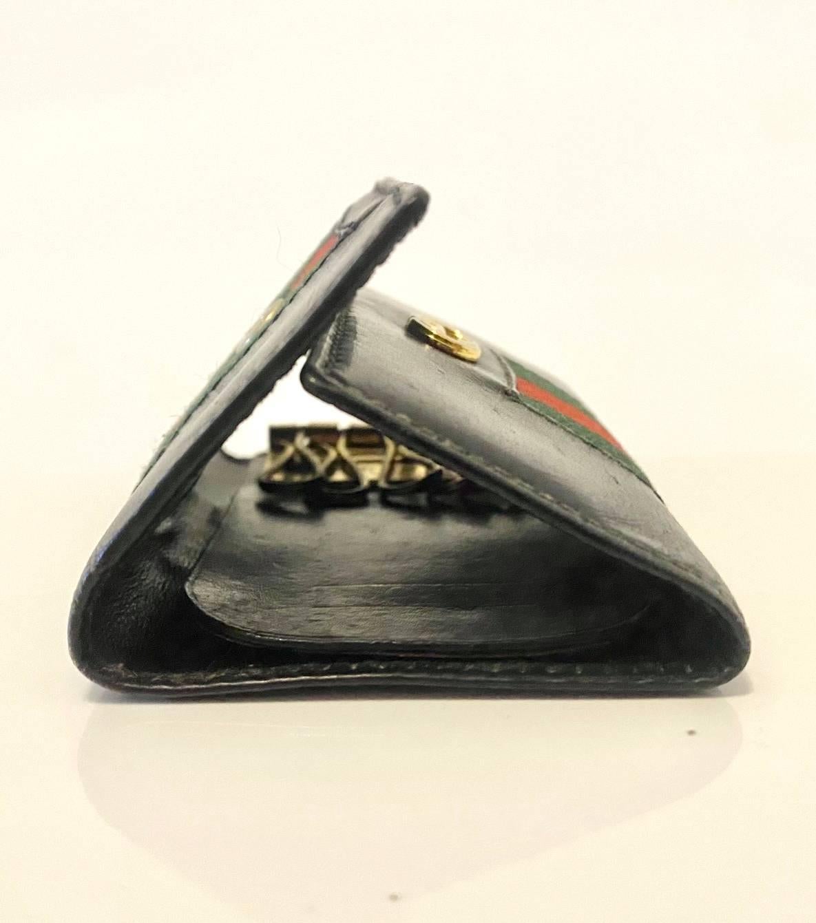 1980s Gucci Sherry Leather Key Holder
