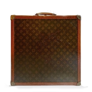 1940s Louis Vuitton Saks & Cy New York Leather Trunk