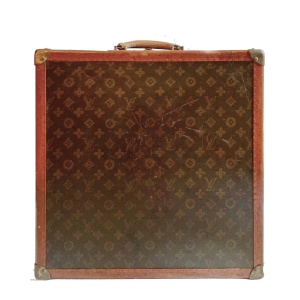 1940s Louis Vuitton Saks & Cy New York Leather Trunk