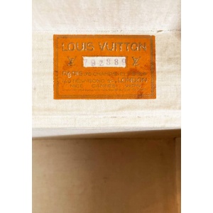 1940s Louis Vuitton Saks & Cy New York Leather Trunk