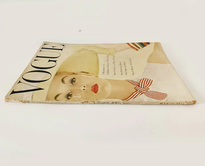 1954 American VOGUE USA January - COVER BY ERWIN BLUMENFELD