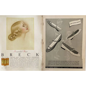 1954 American VOGUE USA January - COVER BY ERWIN BLUMENFELD