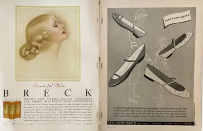 1954 American VOGUE USA January - COVER BY ERWIN BLUMENFELD - Image 6