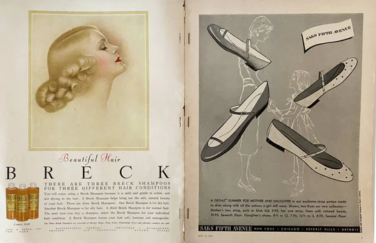 1954 American VOGUE USA January - COVER BY ERWIN BLUMENFELD