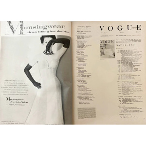 1954 American VOGUE USA January - COVER BY ERWIN BLUMENFELD
