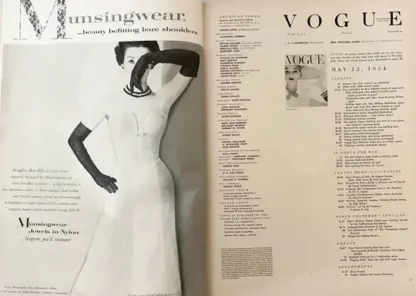 1954 American VOGUE USA January - COVER BY ERWIN BLUMENFELD - Image 3