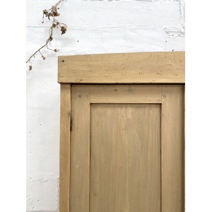 Antique European Pine Wardrobe Cupboard in Original Paint