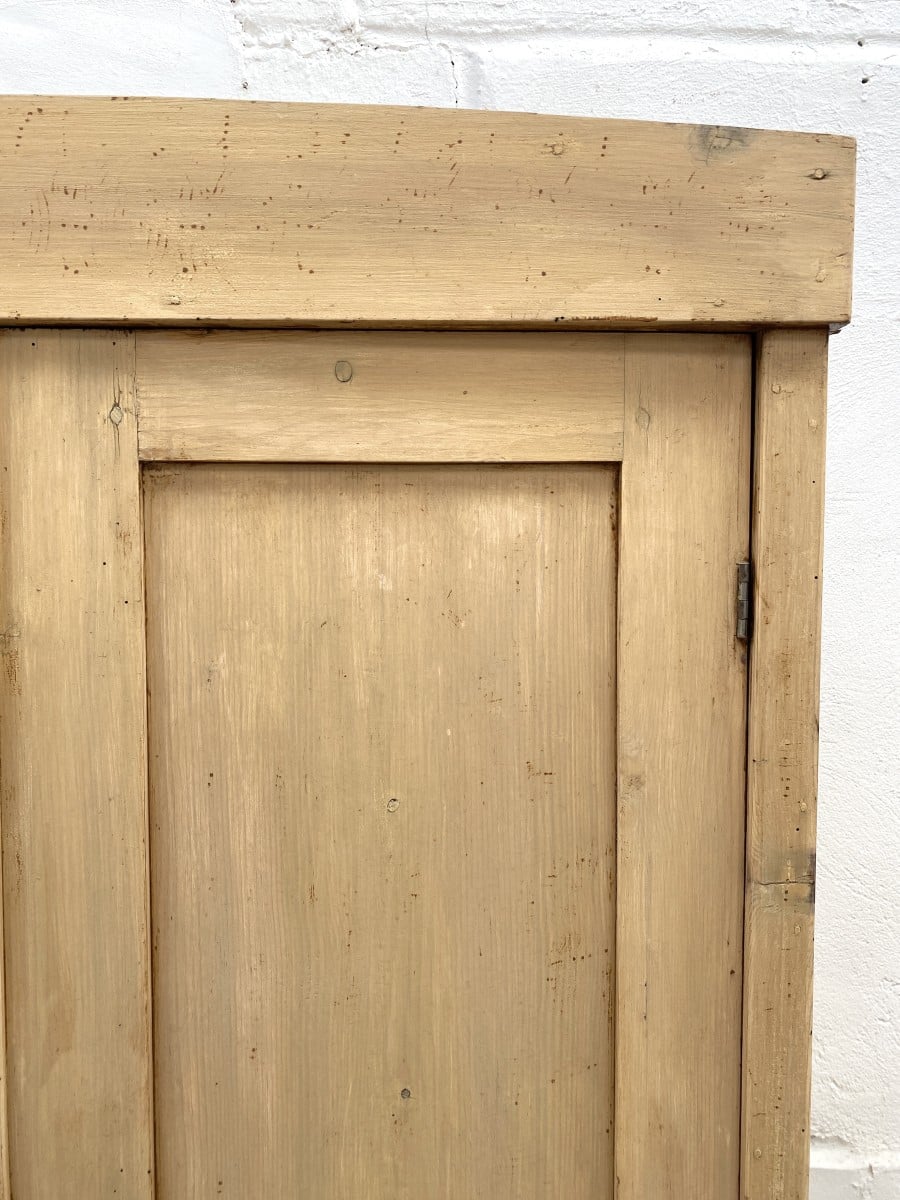 Antique European Pine Wardrobe Cupboard in Original Paint