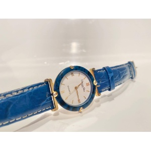 1980s Christian Dior Blue Stone Dial Quartz Watch