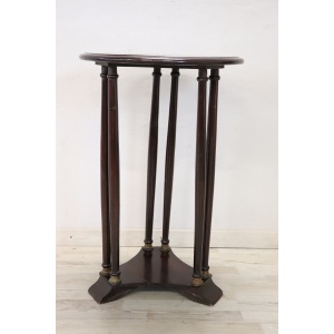 Round Pedestal Table in Beech Wood, 1980s