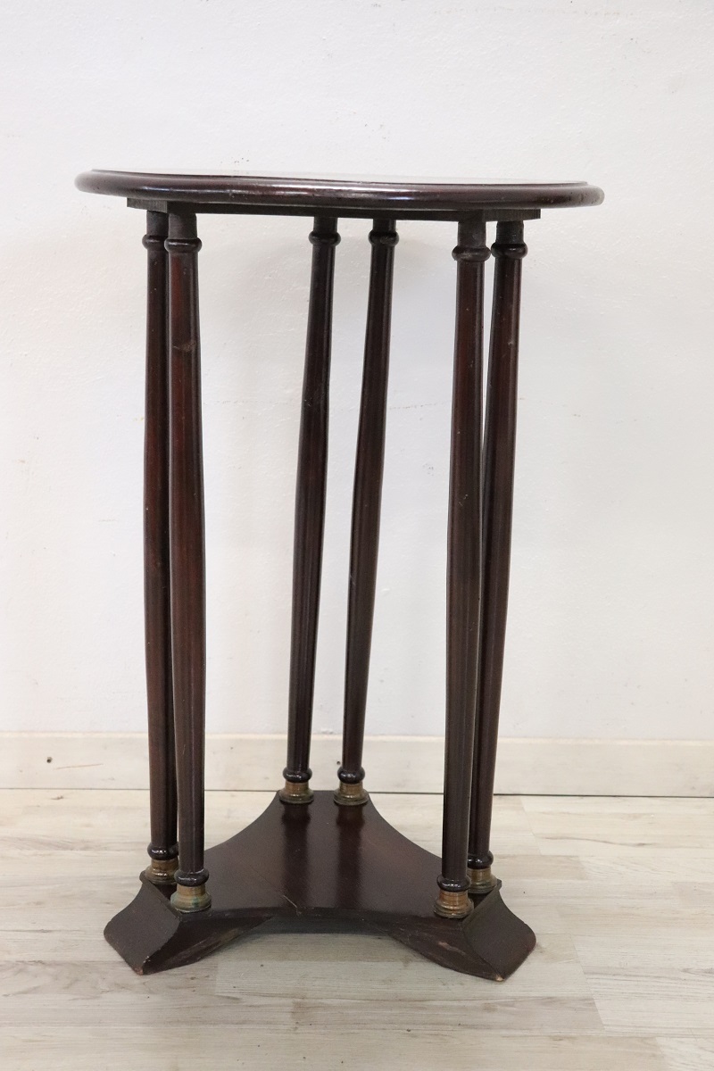 Round Pedestal Table in Beech Wood, 1980s
