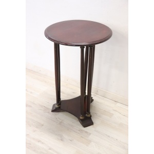 Round Pedestal Table in Beech Wood, 1980s