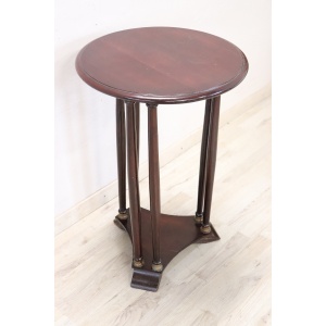 Round Pedestal Table in Beech Wood, 1980s