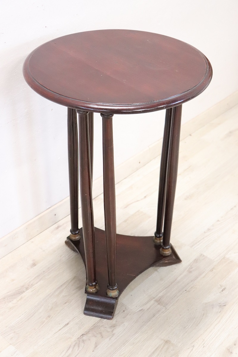 Round Pedestal Table in Beech Wood, 1980s