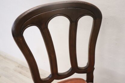 19th Century Chair in Beech Wood with Velvet Seat - Image 6