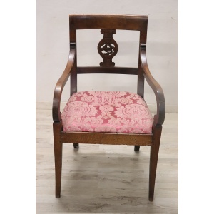 Armchair in Walnut, Late 18th Century