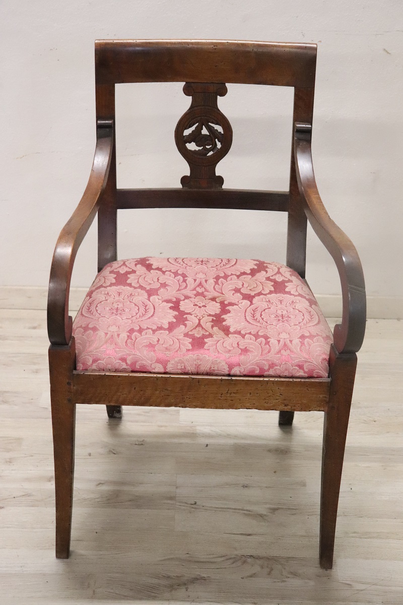 Armchair in Walnut, Late 18th Century