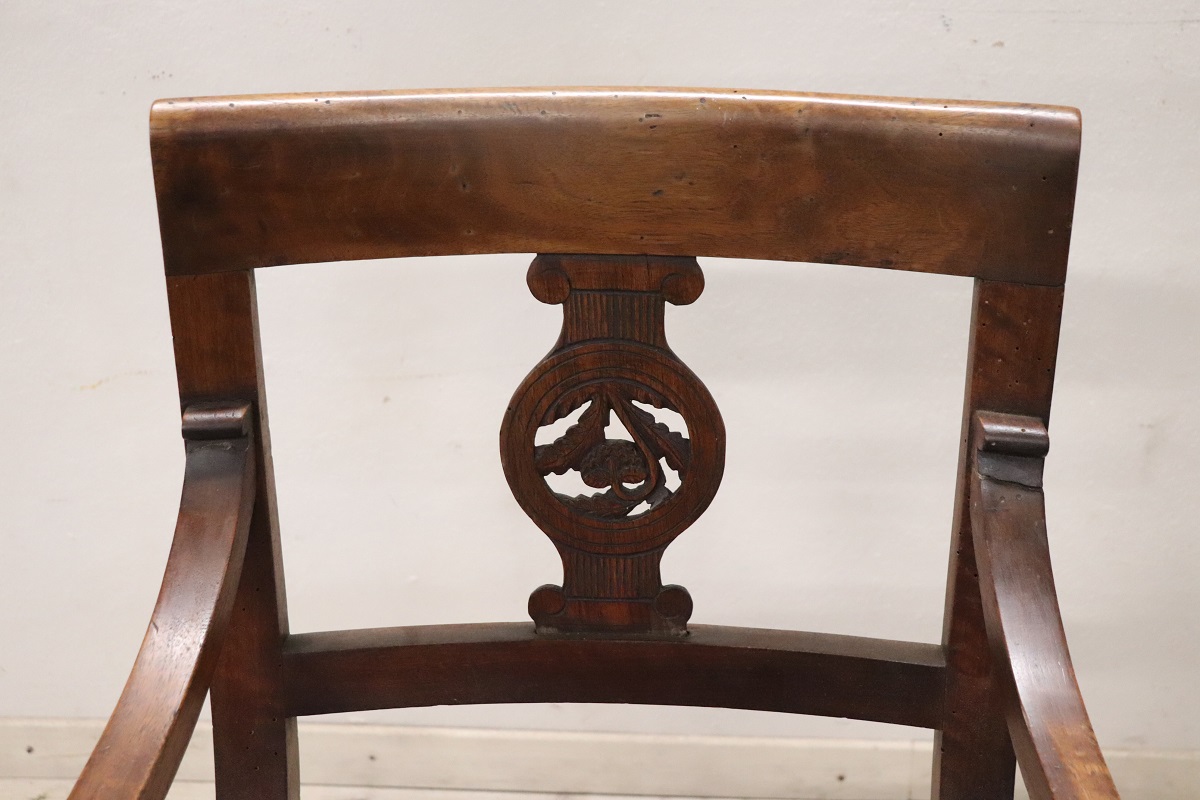 Armchair in Walnut, Late 18th Century