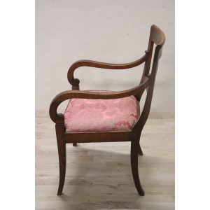 Armchair in Walnut, Late 18th Century