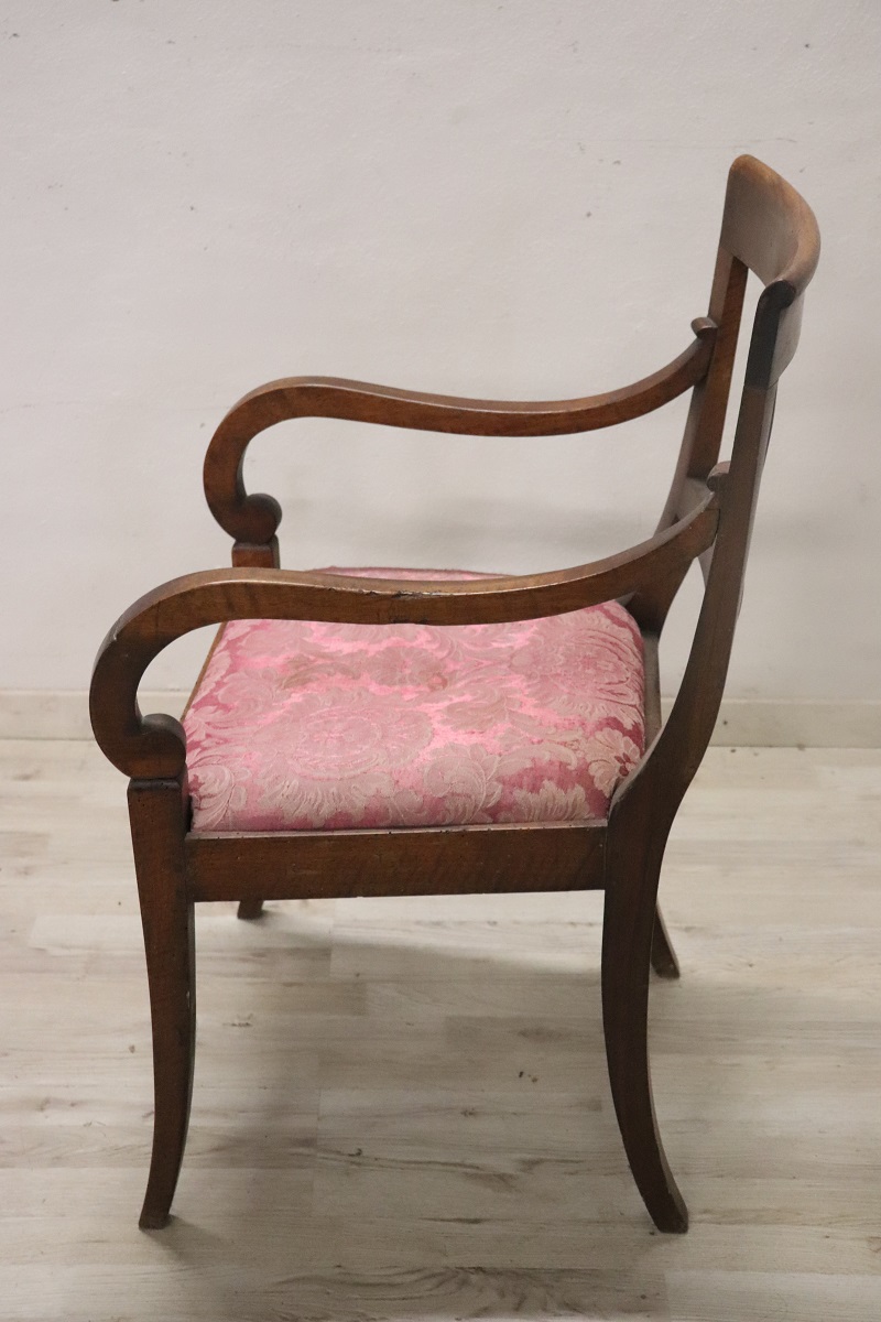 Armchair in Walnut, Late 18th Century