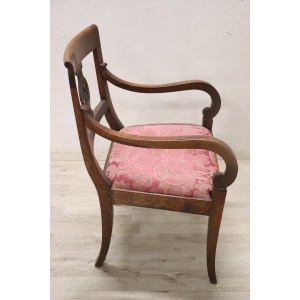Armchair in Walnut, Late 18th Century