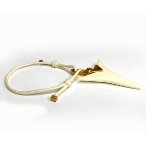 2000s Yves Saint Laurent Shark Tooth Shaped Horn Bracelet