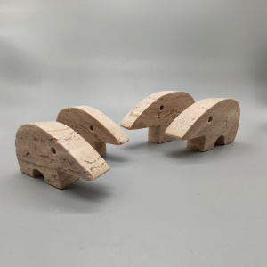 Big Travertine Anteater Sculptures by Enzo Mari for F.lli Mannelli - Set of 4 1970s