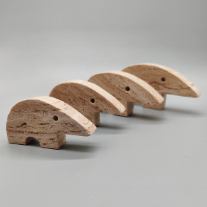 Big Travertine Anteater Sculptures by Enzo Mari for F.lli Mannelli - Set of 4 1970s