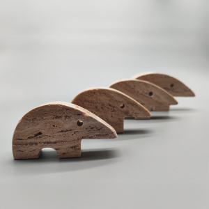 Big Travertine Anteater Sculptures by Enzo Mari for F.lli Mannelli - Set of 4 1970s