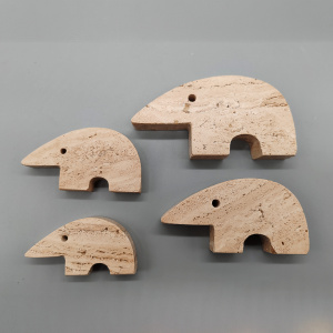 Big Travertine Anteater Sculptures by Enzo Mari for F.lli Mannelli - Set of 4 1970s
