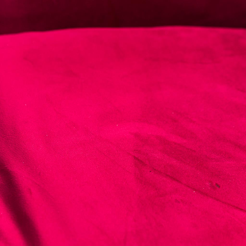 Pair Of Red Velvet Armchairs From The 1950s Modern Vintage