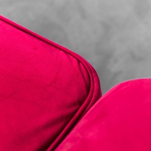 Pair Of Red Velvet Armchairs From The 1950s Modern Vintage