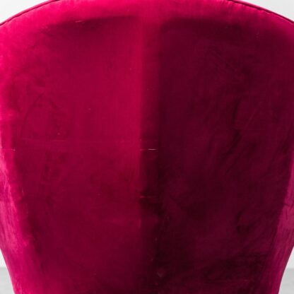 Pair Of Red Velvet Armchairs From The 1950s Modern Vintage - Image 10